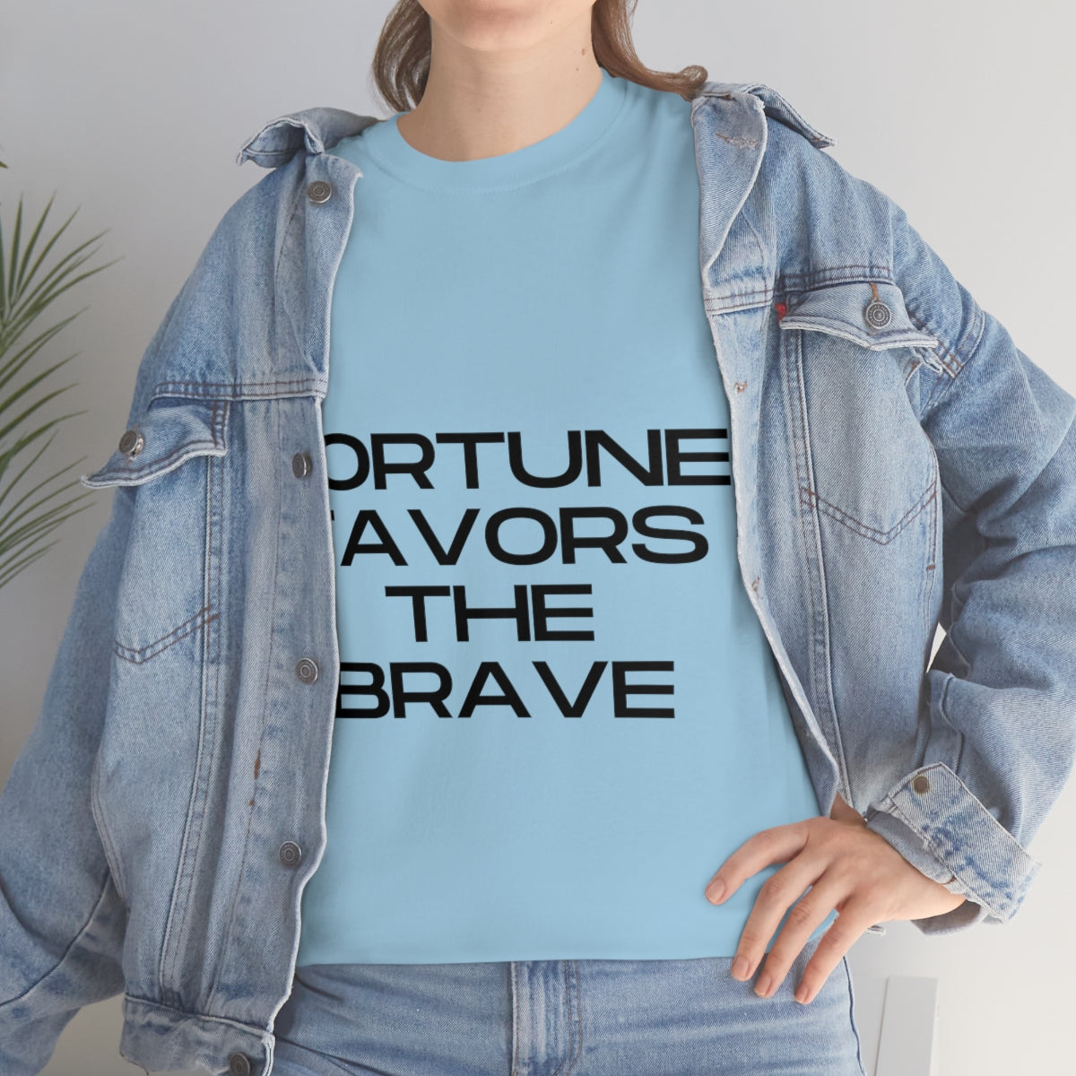 Fortune Favors Unisex Heavy Cotton Tee