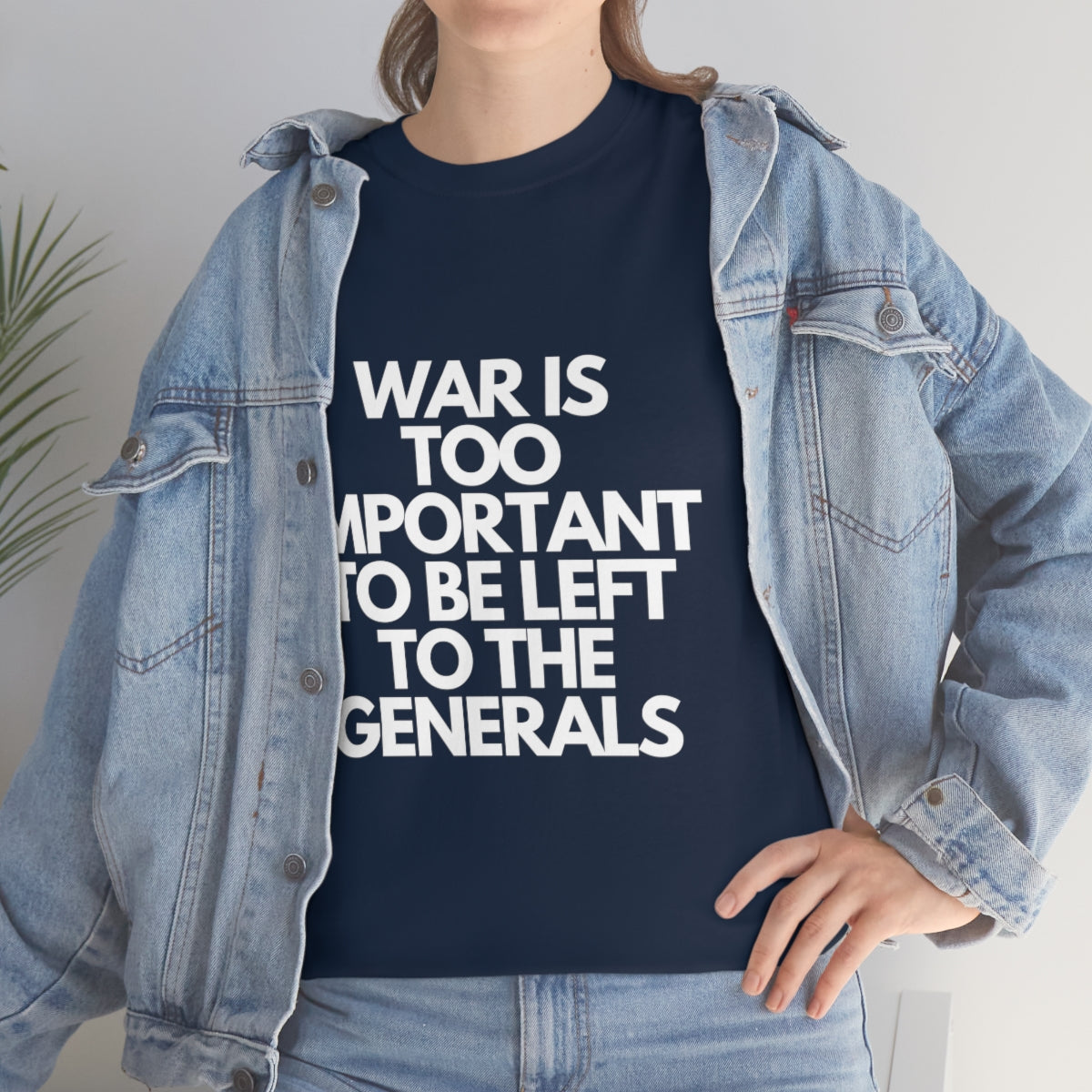 War Is Too Important Heavy Cotton Tee