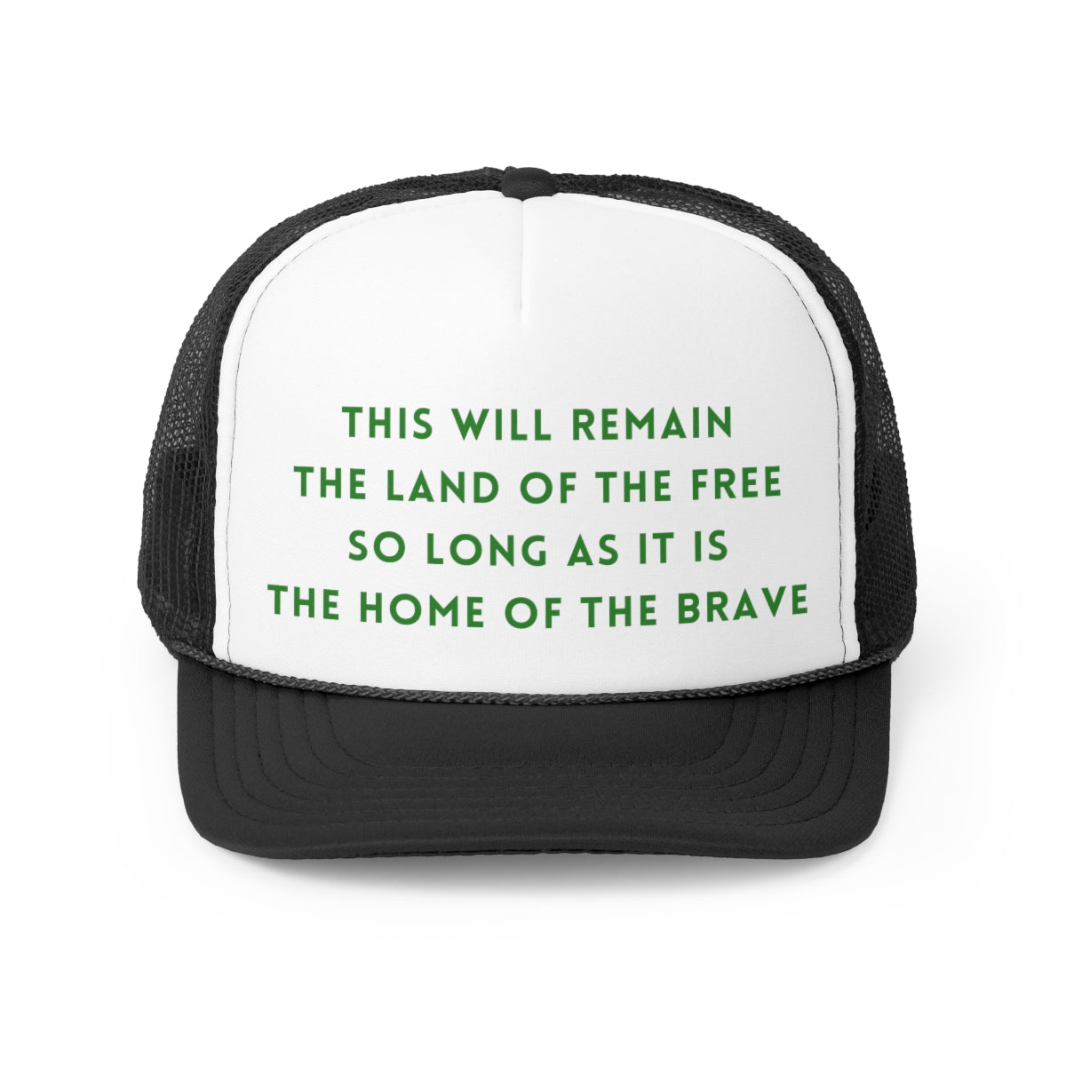 The Home of The Brave Trucker Caps