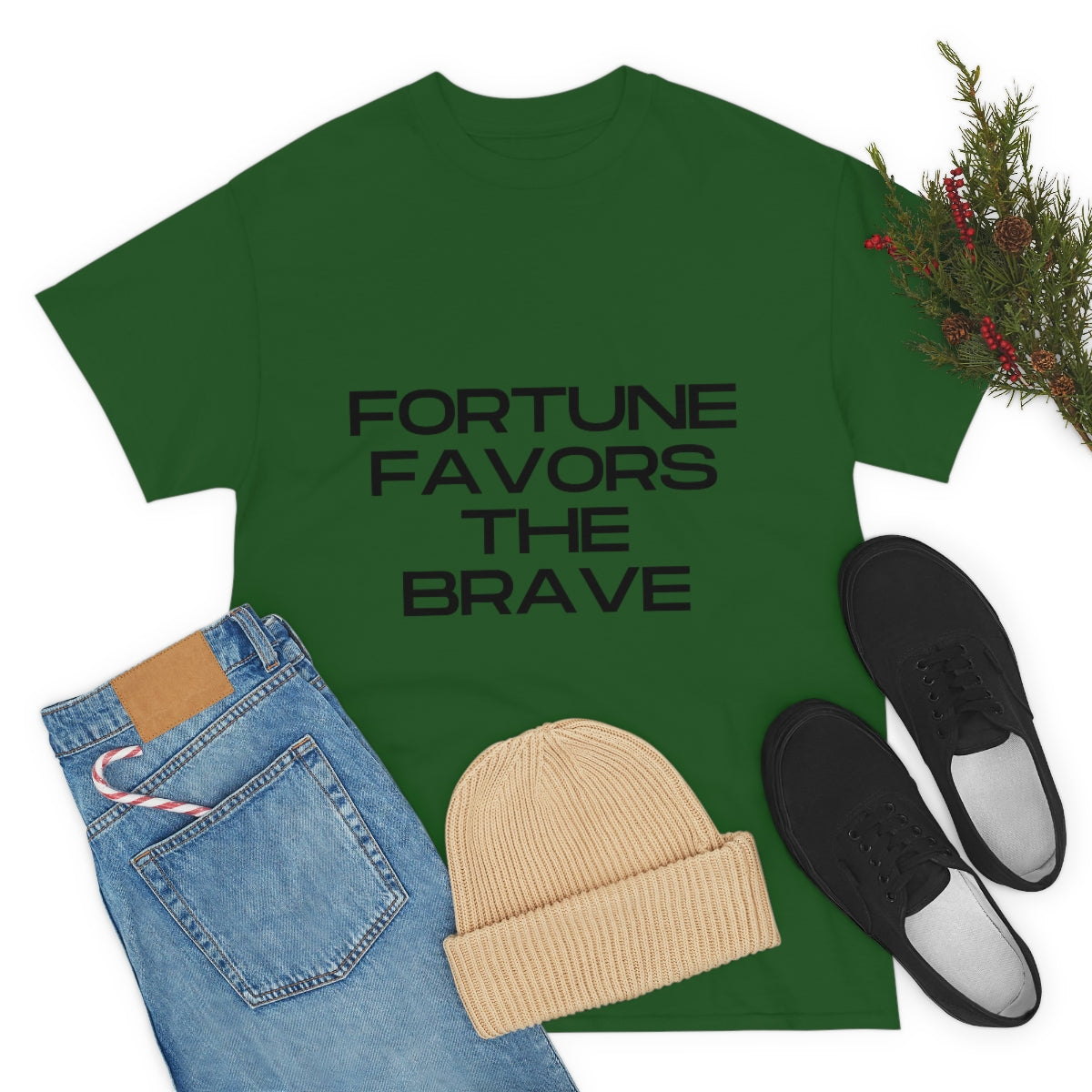 Fortune Favors Unisex Heavy Cotton Tee