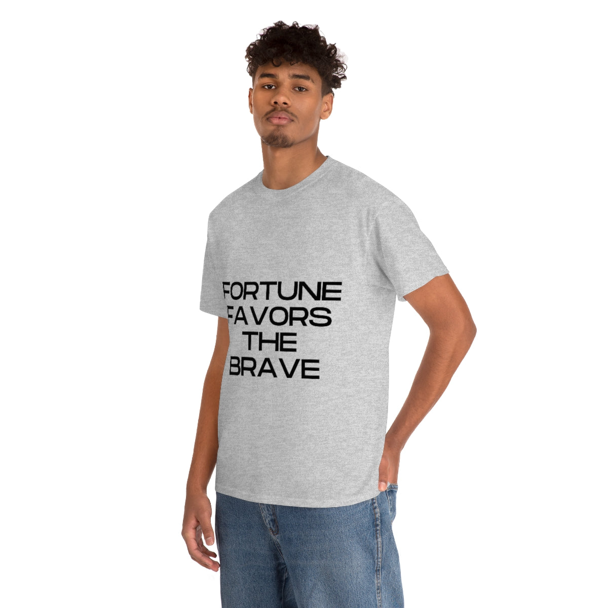 Fortune Favors Unisex Heavy Cotton Tee