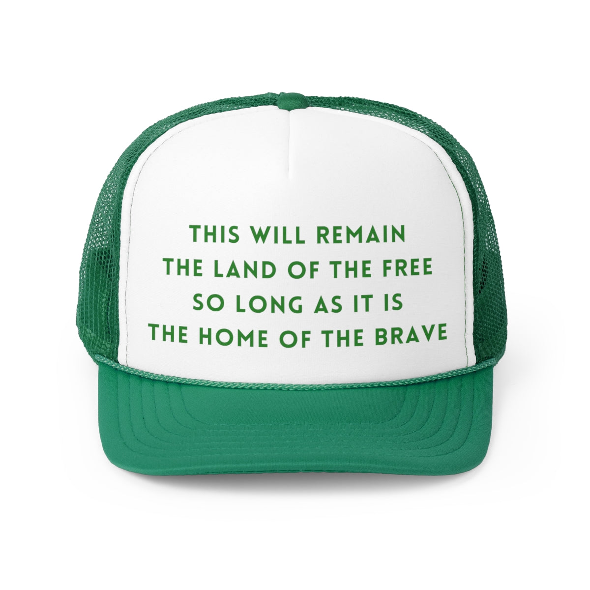 The Home of The Brave Trucker Caps