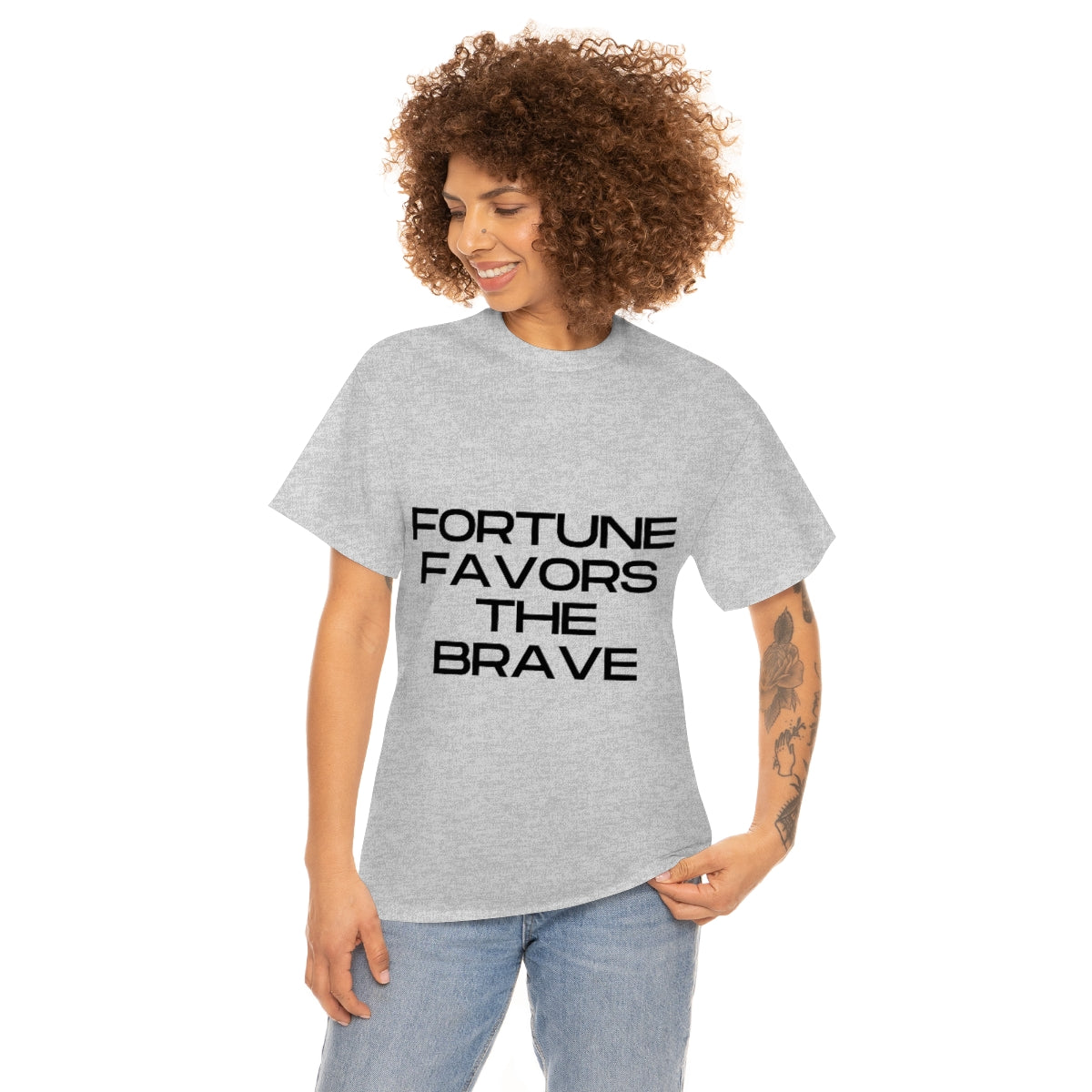 Fortune Favors Unisex Heavy Cotton Tee