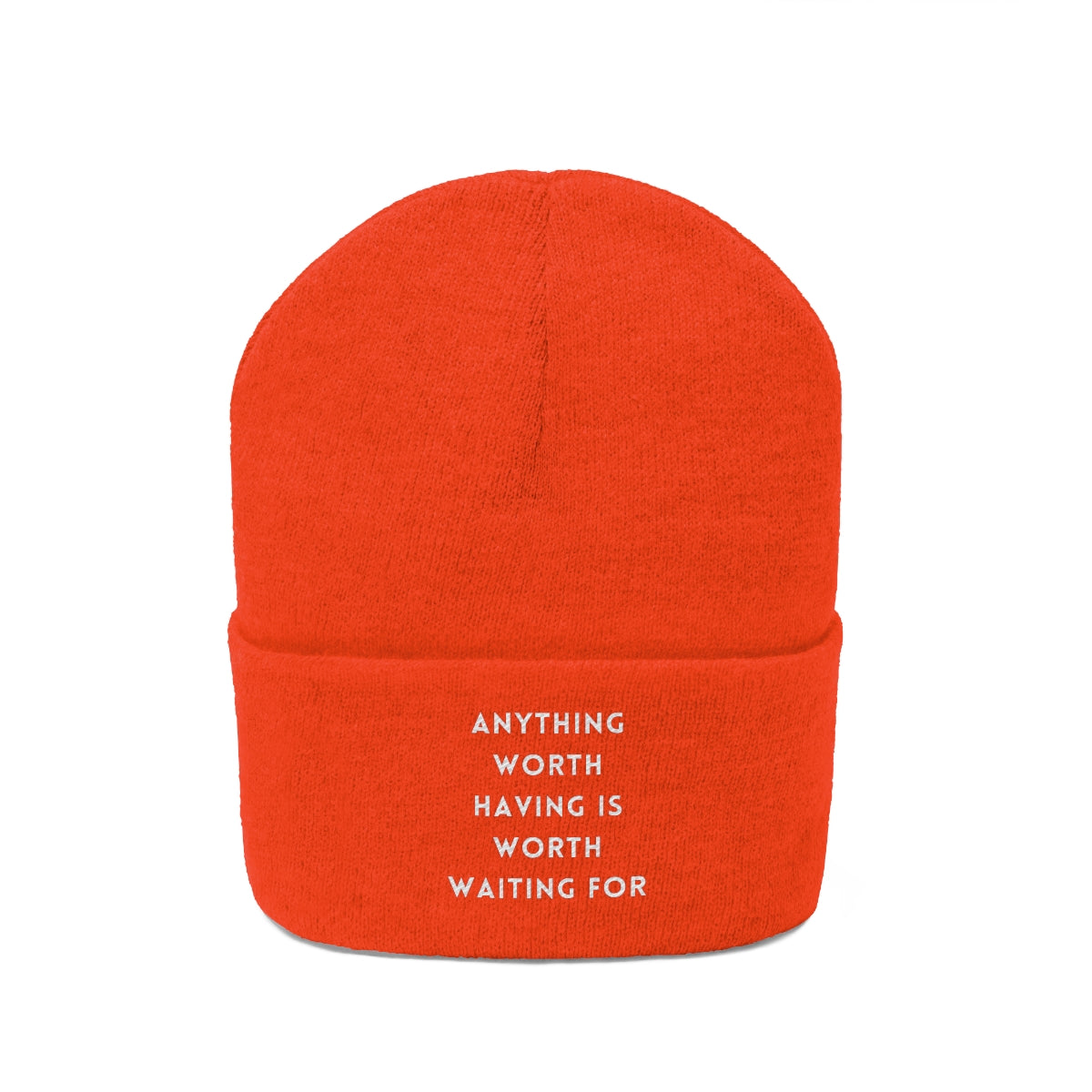 Anything Worth Knit Beanie