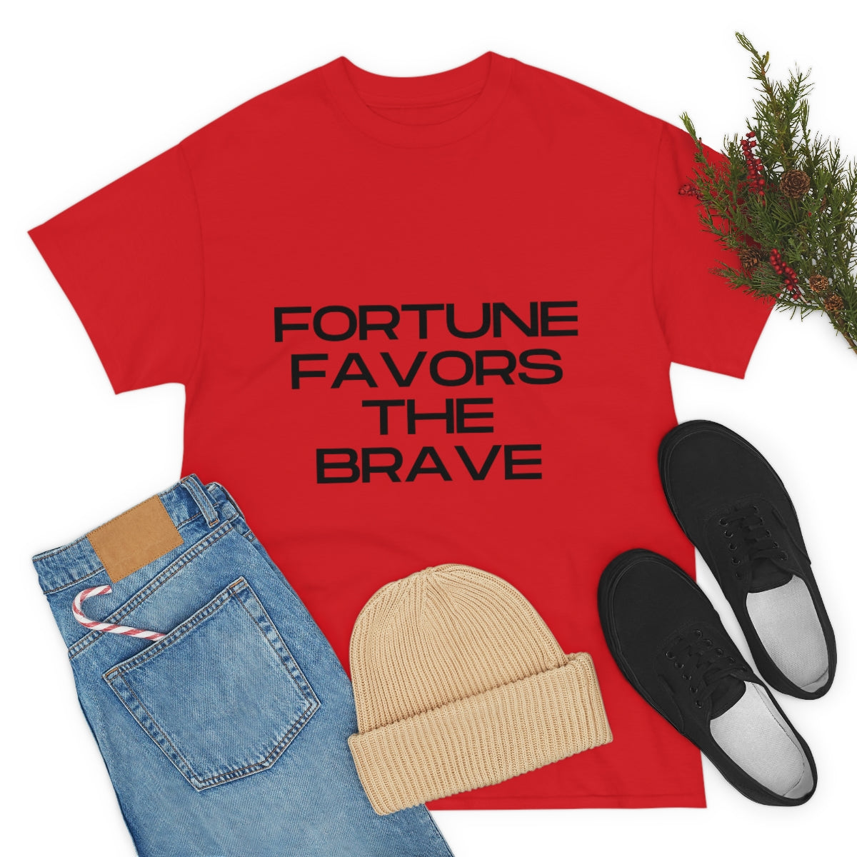 Fortune Favors Unisex Heavy Cotton Tee