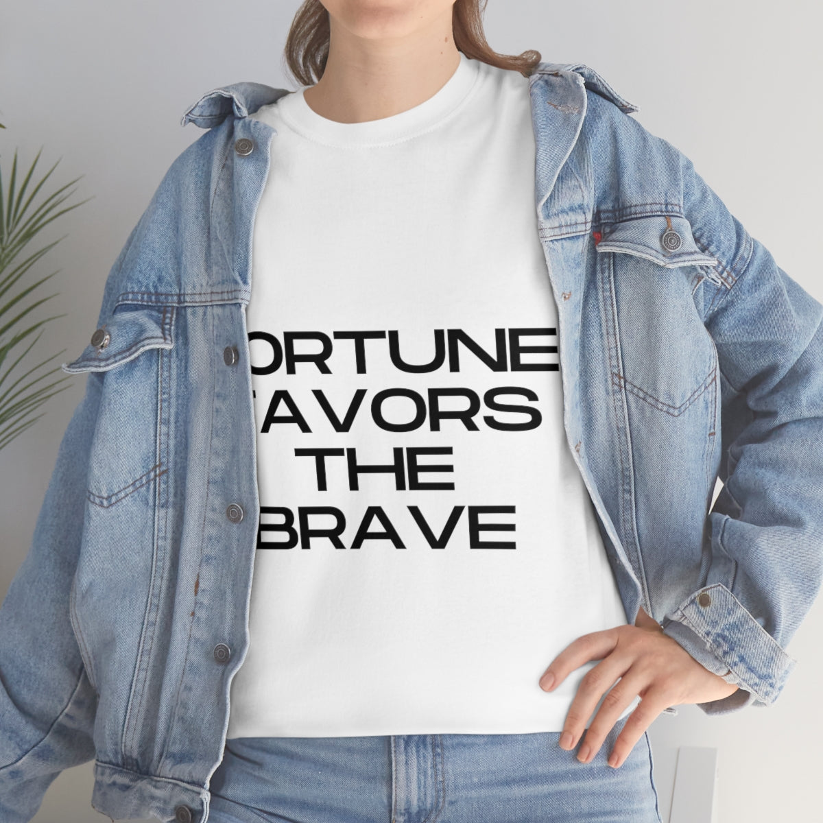 Fortune Favors Unisex Heavy Cotton Tee